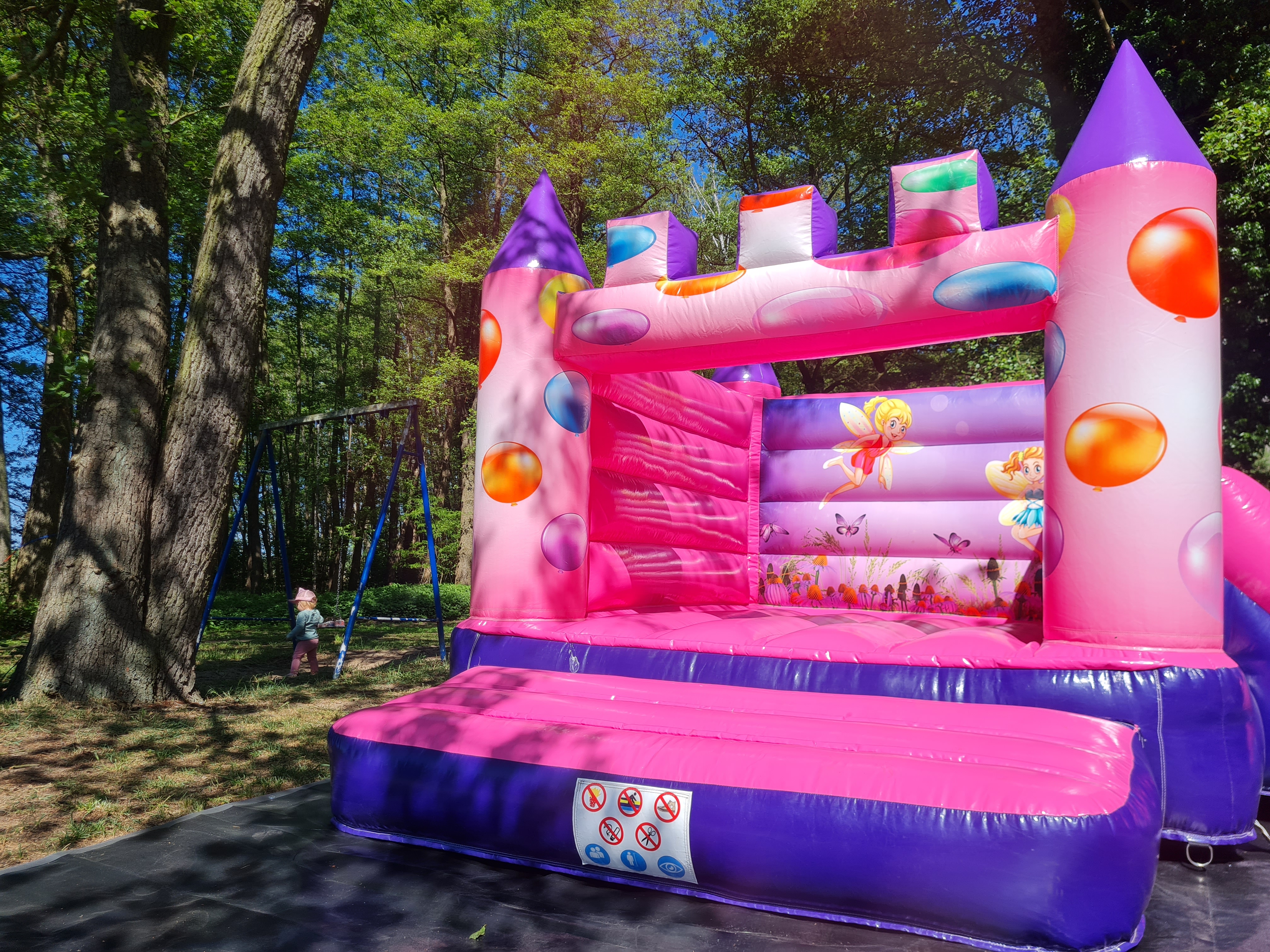 Hüpfburg Feen-Traum mit kleiner Rutsche